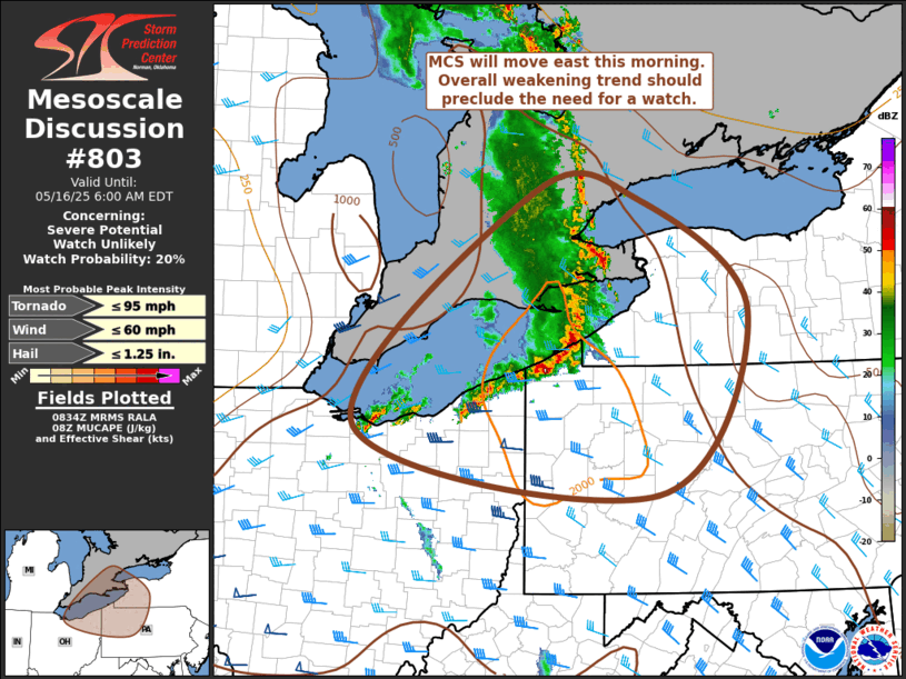 Mesoscale Discussion 803