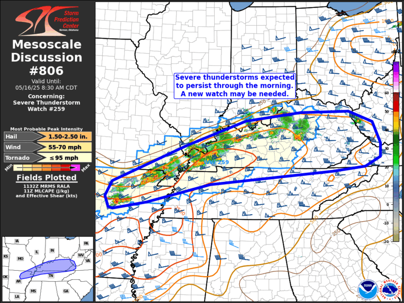 Mesoscale Discussion 806