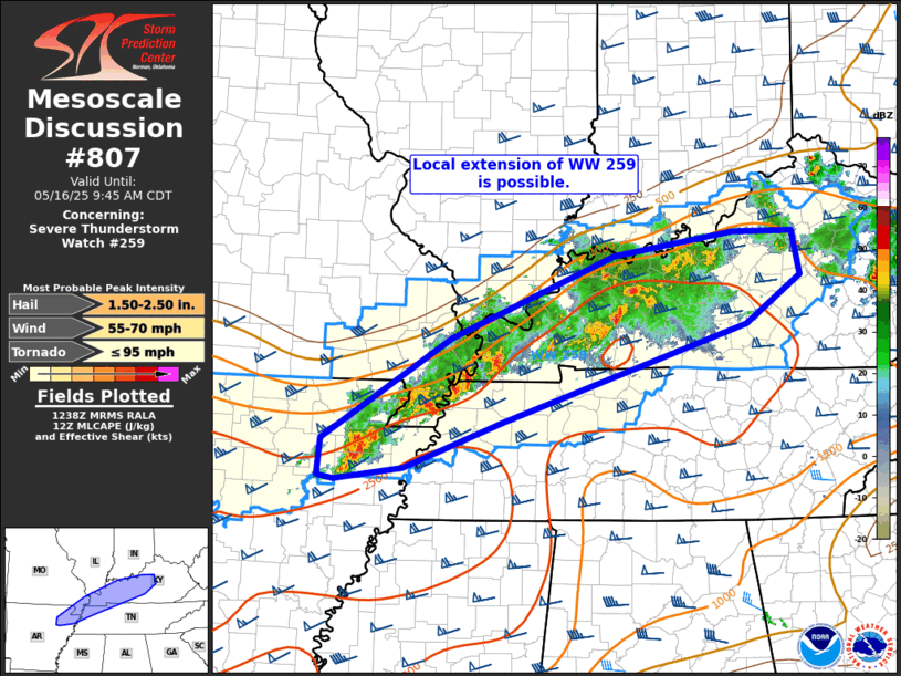 Mesoscale Discussion 807