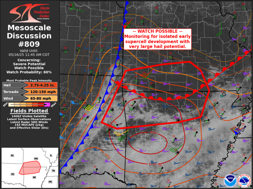 Mesoscale Discussion 809
