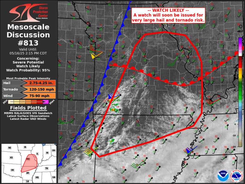 Mesoscale Discussion 813