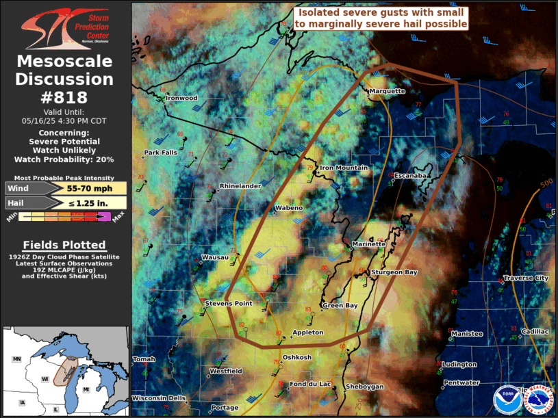 Mesoscale Discussion 818