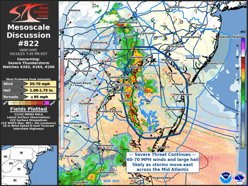 Mesoscale Discussion 822