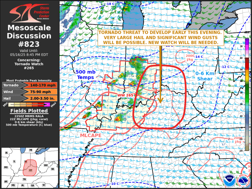 Mesoscale Discussion 823