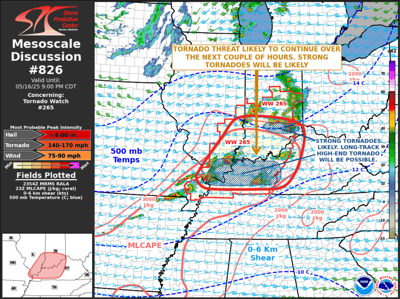 Mesoscale Discussion 826