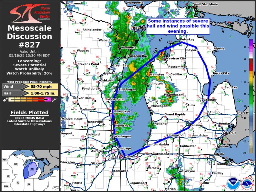 Mesoscale Discussion 827