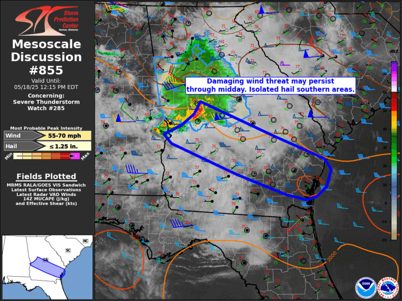 Mesoscale Discussion 855