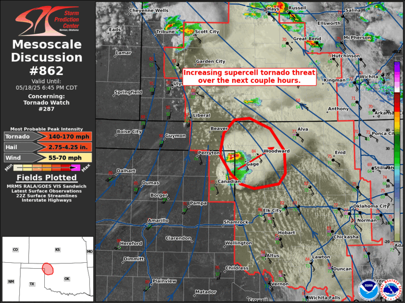 Mesoscale Discussion 862
