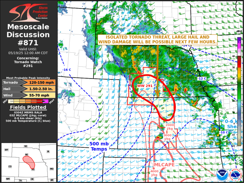 Mesoscale Discussion 871