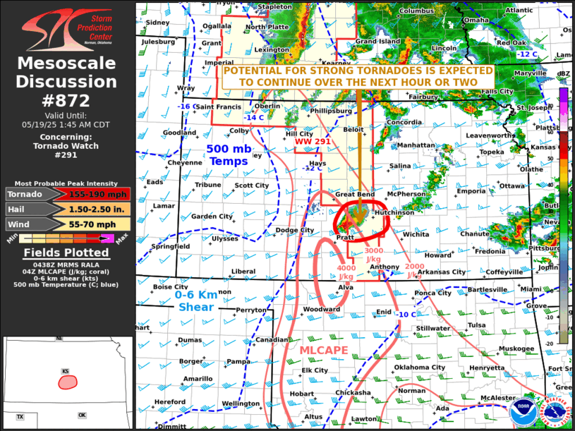 Mesoscale Discussion 872
