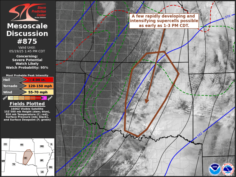 Mesoscale Discussion 875