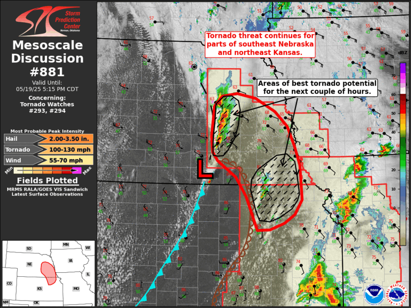 Mesoscale Discussion 881