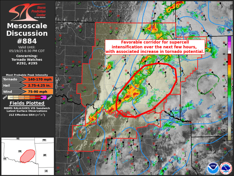Mesoscale Discussion 884