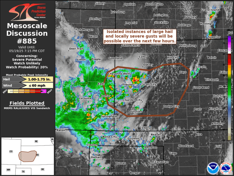 Mesoscale Discussion 885