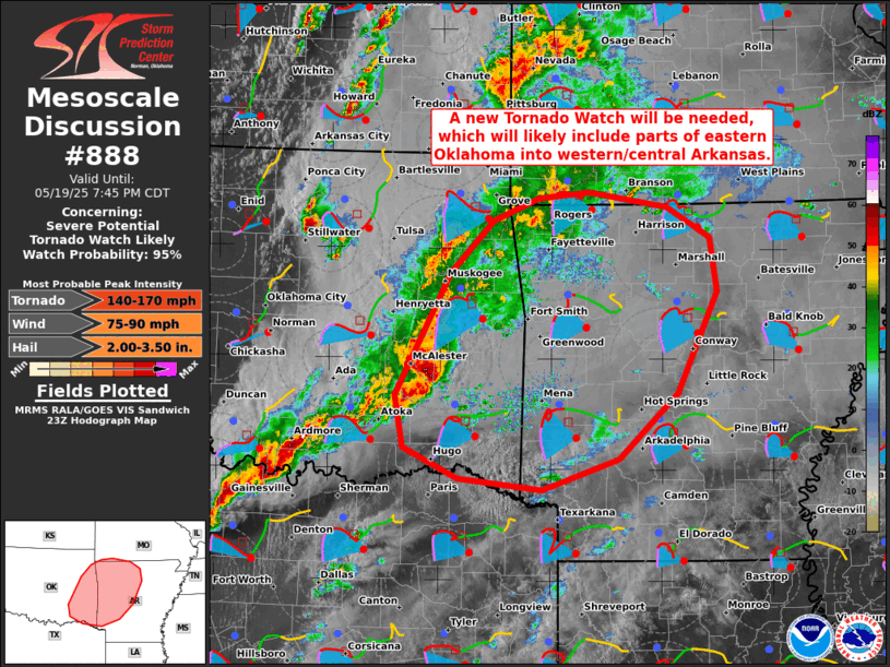Mesoscale Discussion 888