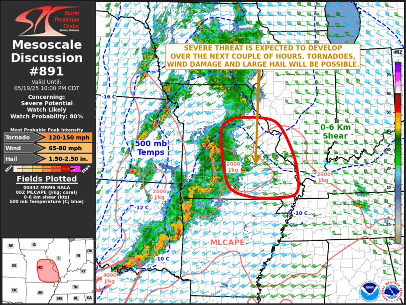 Mesoscale Discussion 891