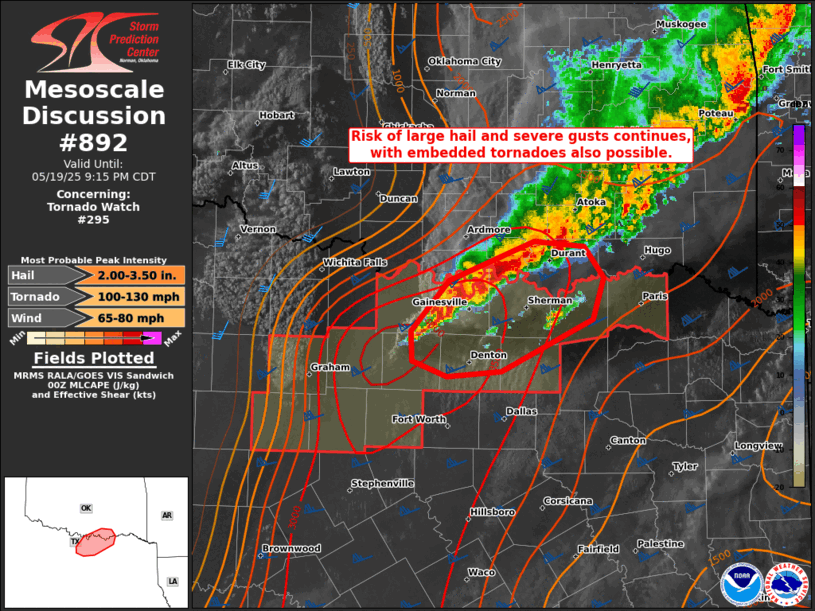 Mesoscale Discussion 892