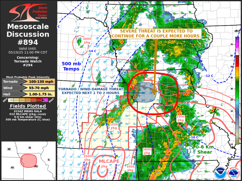 Mesoscale Discussion 894