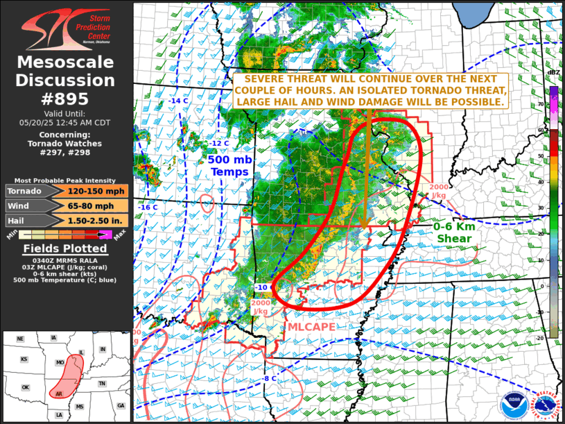 Mesoscale Discussion 895
