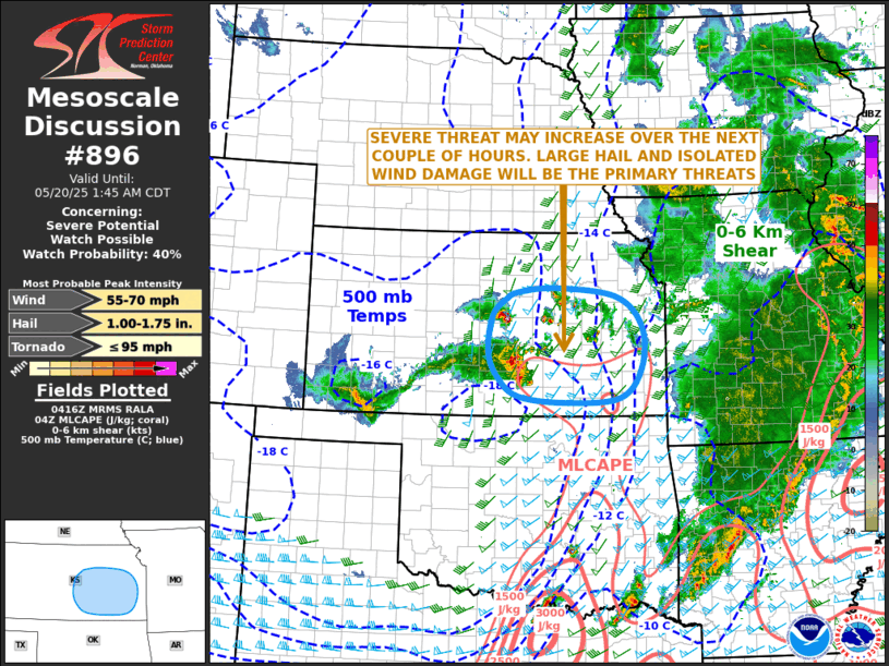 Mesoscale Discussion 896