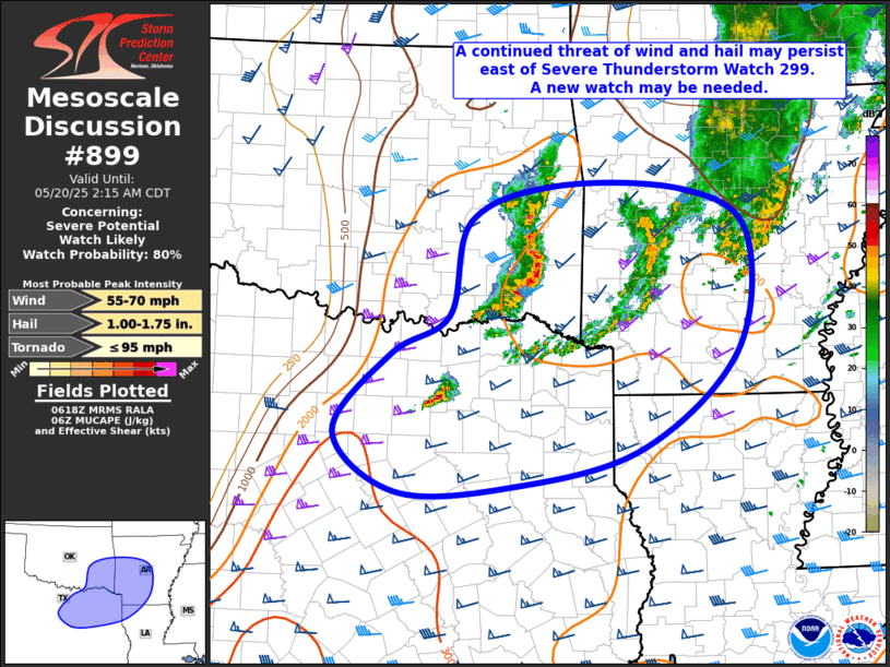 Mesoscale Discussion 899