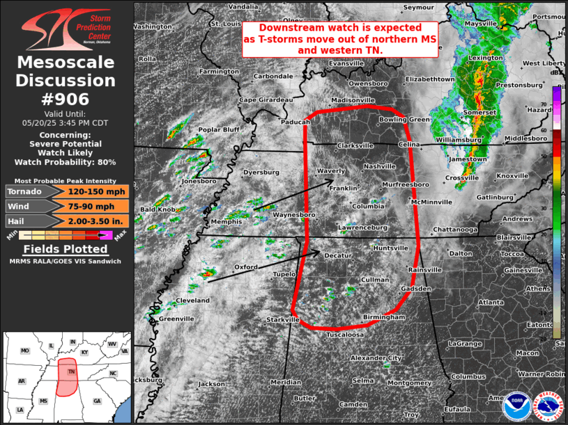 Mesoscale Discussion 906