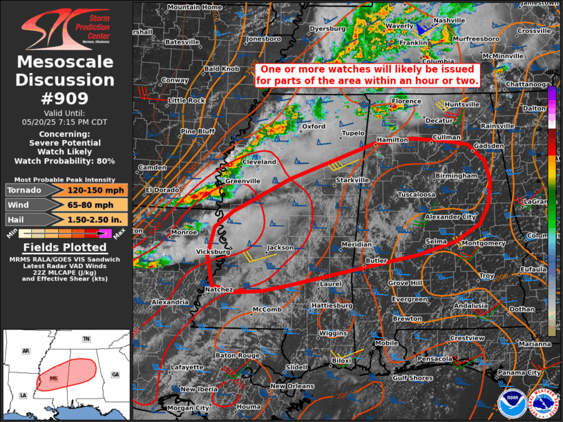 Mesoscale Discussion 909