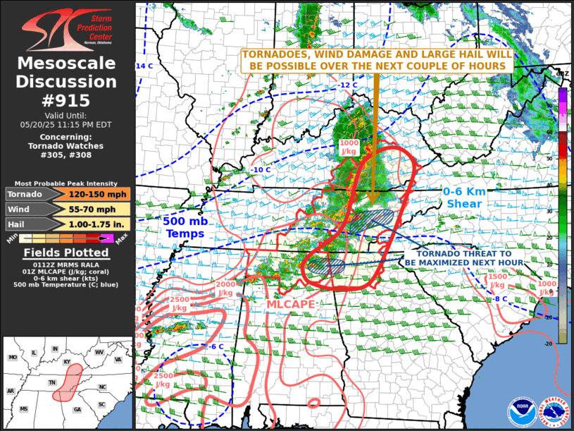Mesoscale Discussion 915