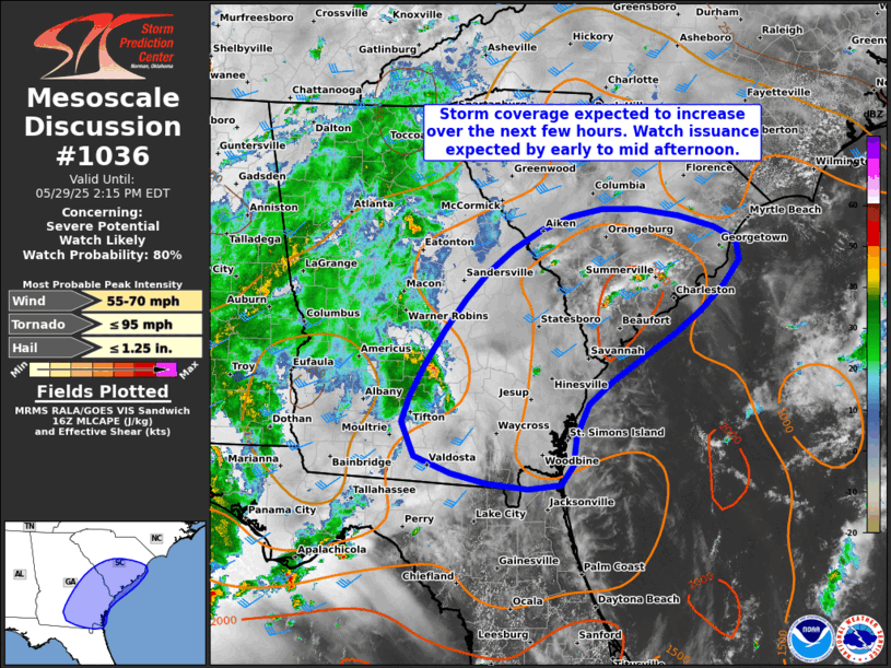 Mesoscale Discussion 1036