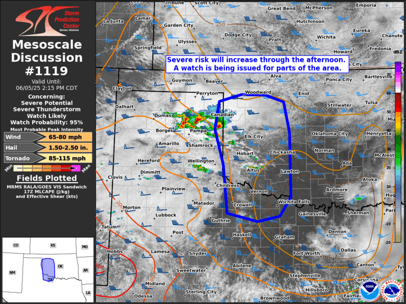 Mesoscale Discussion 1119