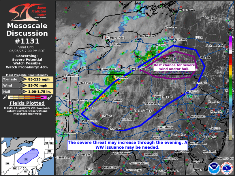 Mesoscale Discussion 1131