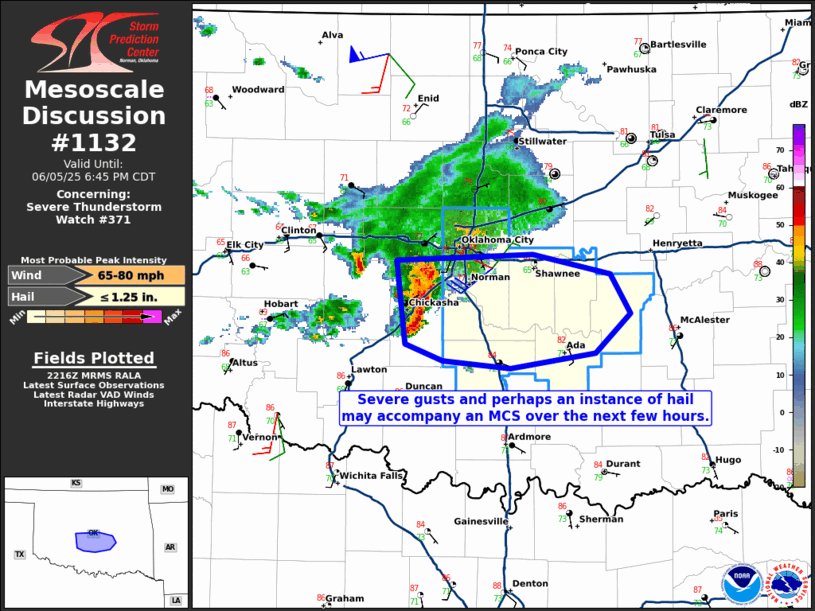 Mesoscale Discussion 1132