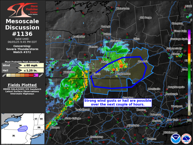Mesoscale Discussion 1136