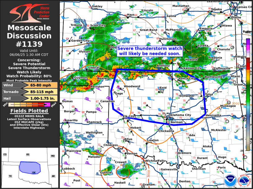 Mesoscale Discussion 1139
