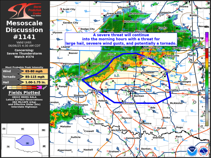 Mesoscale Discussion 1141