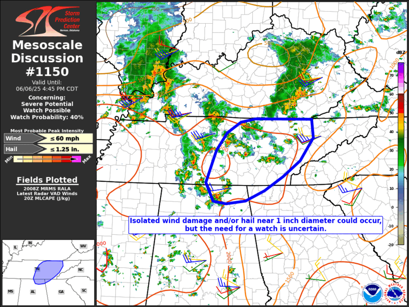 Mesoscale Discussion 1150