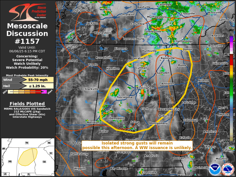 Mesoscale Discussion 1157
