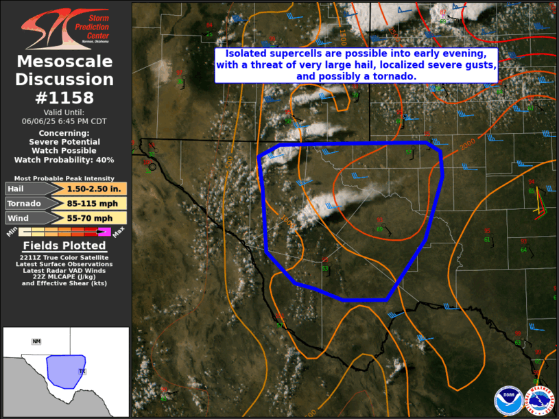 Mesoscale Discussion 1158