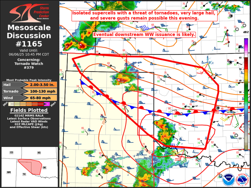 Mesoscale Discussion 1165