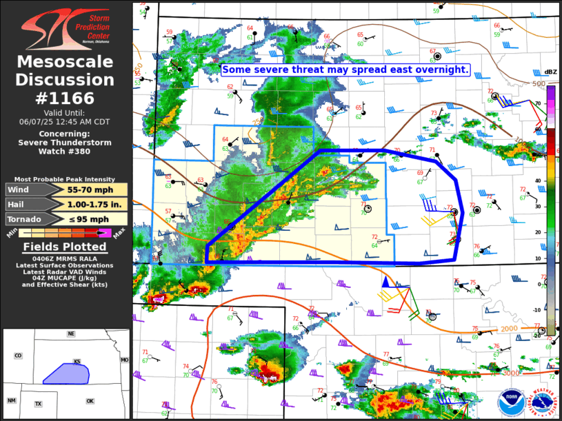 Mesoscale Discussion 1166