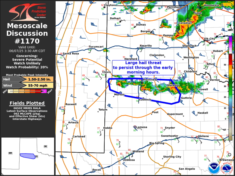 Mesoscale Discussion 1170
