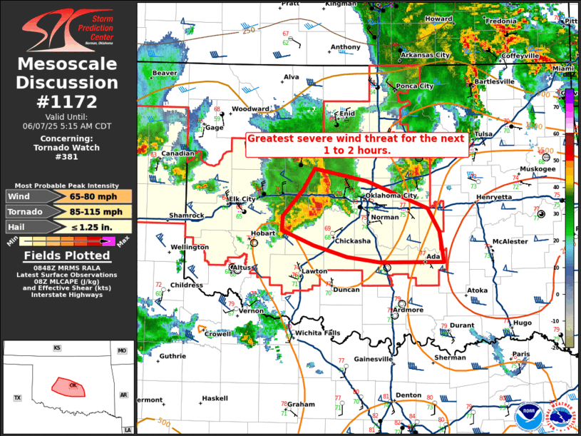 Mesoscale Discussion 1172