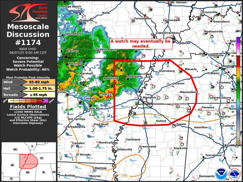 Mesoscale Discussion 1174