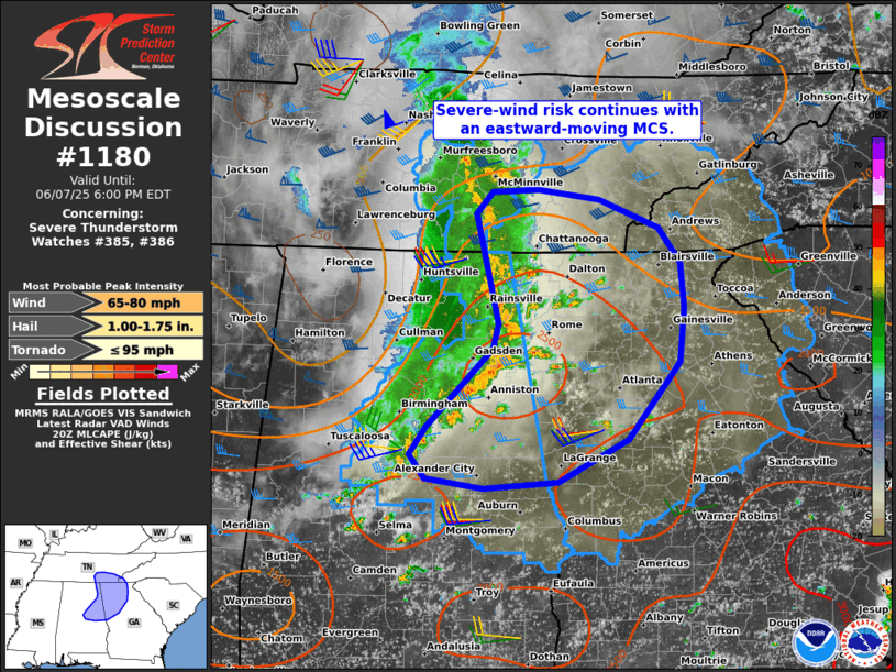 Mesoscale Discussion 1180