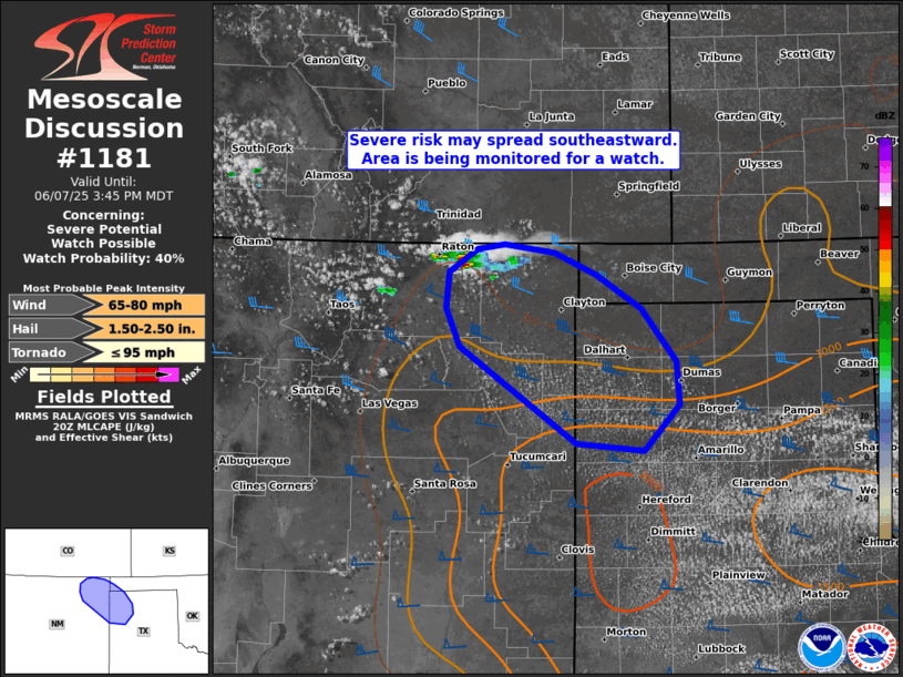 Mesoscale Discussion 1181