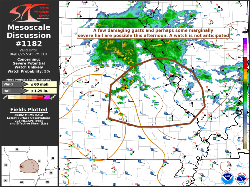 Mesoscale Discussion 1182