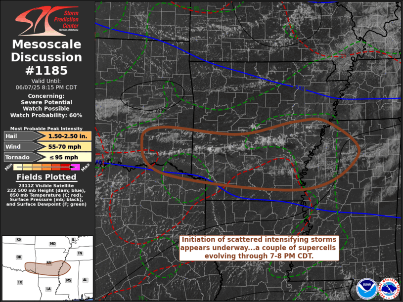 Mesoscale Discussion 1185