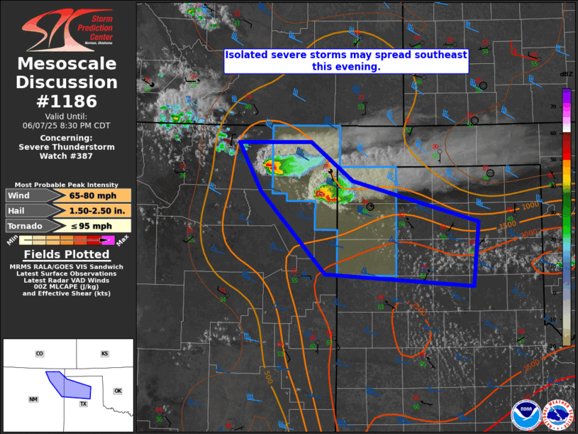 Mesoscale Discussion 1186