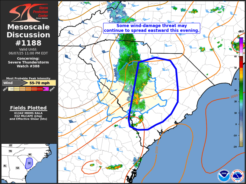 Mesoscale Discussion 1188