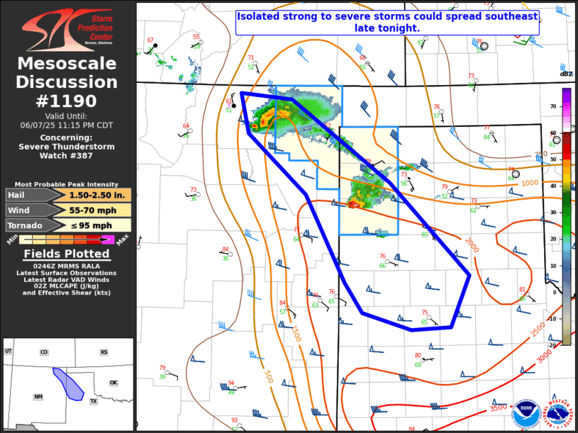 Mesoscale Discussion 1190